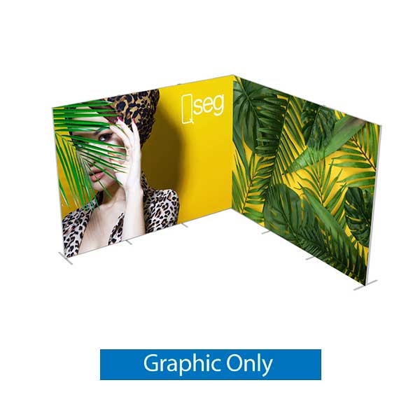 10ft x 7.5ft QSEG Tradeshow Configurations C Display (Graphic Only) | Tension Fabric