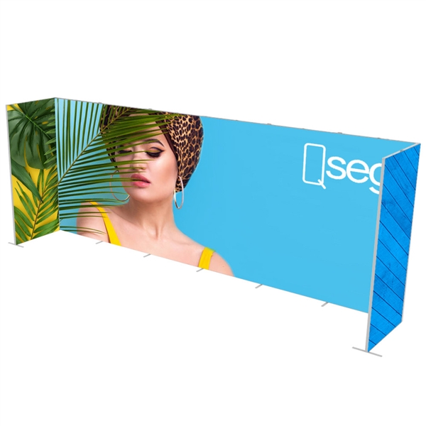 20ft x 7.5ft QSEG Tradeshow Configurations D Display | Tension Fabric