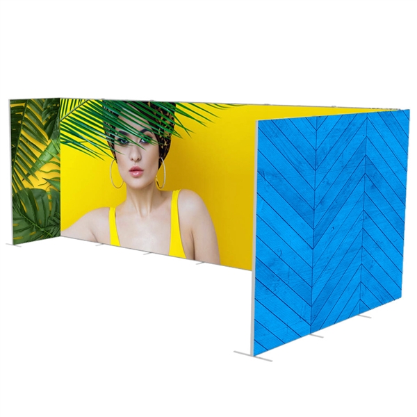 20ft x 7.5ft QSEG Tradeshow Configurations E Display | Tension Fabric