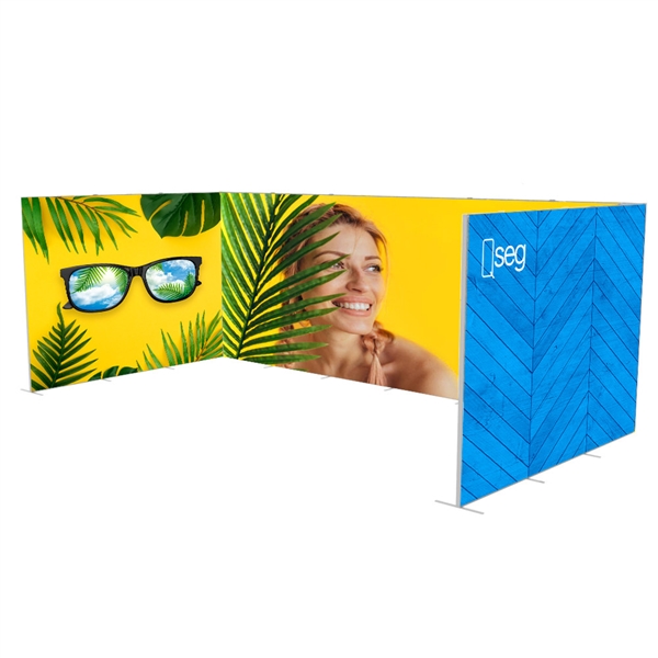 20ft x 7.5ft QSEG Tradeshow Configurations F Display | Tension Fabric