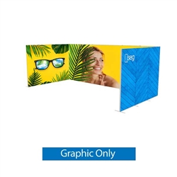20ft x 7.5ft QSEG Tradeshow Configurations F Display (Graphic Only) | Tension Fabric