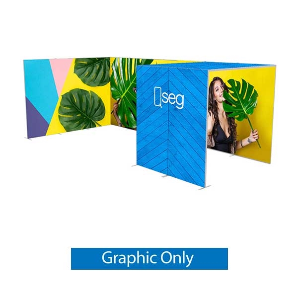 20ft x 7.5ft QSEG Tradeshow Configurations J Display (Graphic Only) | Tension Fabric