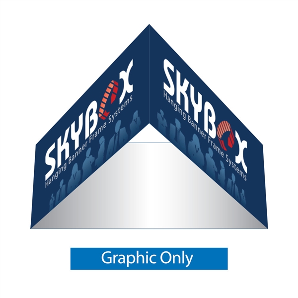 5ft x 72in Triangle Skybox Hanging Banner | Single-Sided Graphic Only