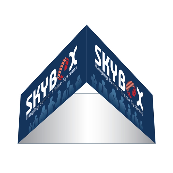 12ft x 24in Triangle Skybox Hanging Banner | Single-Sided | Outside Graphic Kit