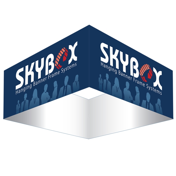 5ft x 36in Square Skybox Hanging Banner | Single-Sided | Outside Graphic Kit