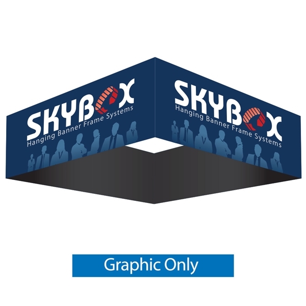 12ft x 24in Square Skybox Hanging Banner | Single-Sided Graphic Only