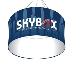 5ft x 48in Circle Skybox Hanging Banner | Single-Sided | Outside Graphic Kit