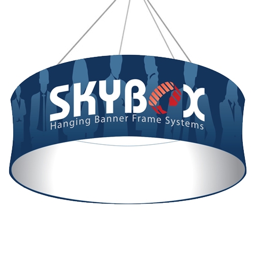 10ft x 32in Circle Skybox Hanging Banner | Single-Sided | Outside Graphic Kit