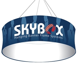 12ft x 24in Circle Skybox Hanging Banner | Single-Sided | Outside Graphic Kit