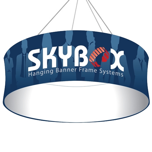 12ft x 60in Circle Skybox Hanging Banner | Single-Sided | Outside Graphic Kit