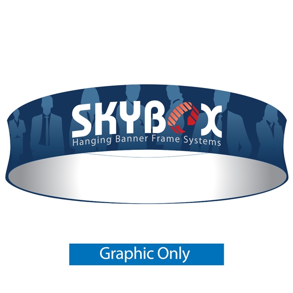 15ft x 36in Circle Skybox Hanging Banner | Single-Sided Graphic Only