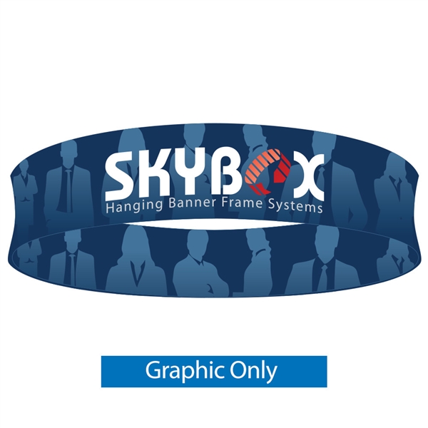 15ft x 24in Circle Skybox Hanging Banner | Double-Sided Graphic Only
