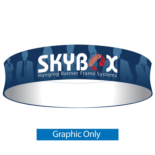 20ft x 42in Circle Skybox Hanging Banner | Single-Sided Graphic Only