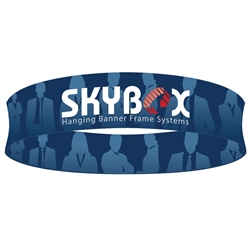 20ft x 42in Circle Skybox Hanging Banner | Double-Sided | Inside & Outside Graphic Kit