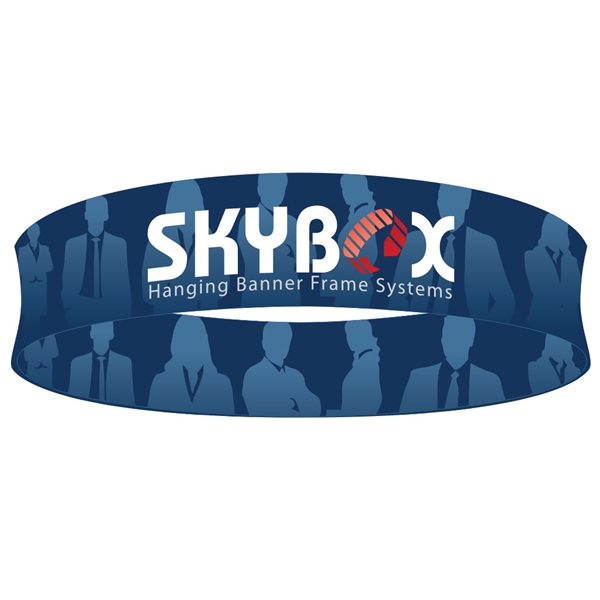 20ft x 42in Circle Skybox Hanging Banner | Double-Sided | Inside & Outside Graphic Kit