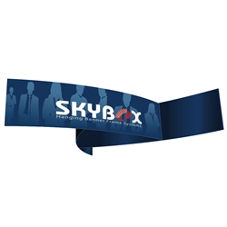 10ft x 36in Pinwheel Skybox Hanging Banner | Double-Sided | Inside & Outside Graphic Kit
