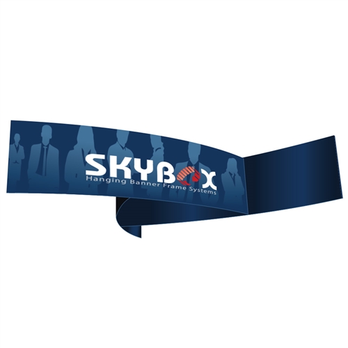 14ft x 60in Pinwheel Skybox Hanging Banner | Double-Sided | Inside & Outside Graphic Kit
