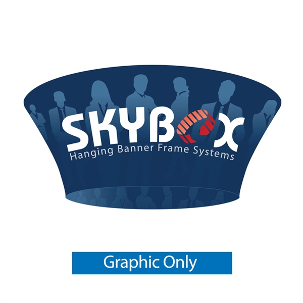 15ft x 48in Tapered Circle Skybox Hanging Banner | Single-Sided Graphic Only