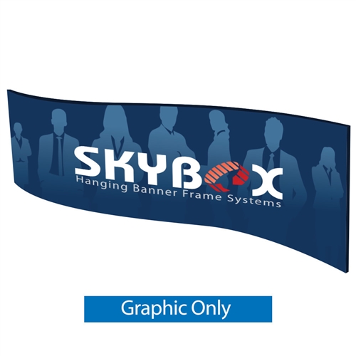 10ft x 36in Wave Skybox Hanging Banner | Single-Sided Graphic Only