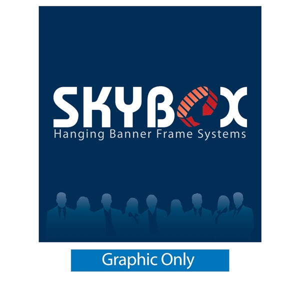 8ft x 8ft Skybox Hanging Banner Cube | Single-Sided | Graphic Only