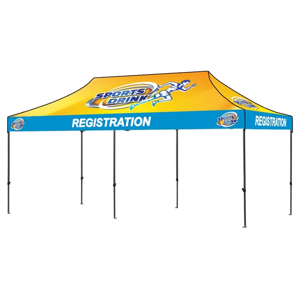 Casita Canopy Air Tent 20ft Classic Graphic Package are an excellent way to provide shade for outdoor events. This canopy has a 20ft x 10ft footprint with five height settings settings on the legs.