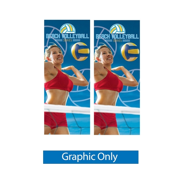 2ft x 5in Zephyr Outdoor Banner Stand Double-Sided Display has adjustable width and height to hold wide range of banners with corner grommets. Zephyr Outdoor Banner Stand can support a few sizes of graphics, allowing you displaying your message