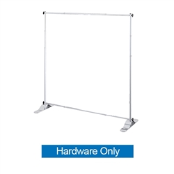 This 4ft x 8in Jumbo Banner Stand Small Tube Display has both stability and looks. It is adjustable in both width and height to allow multiple graphic sizes, and has a large base that can be filled with either water or sand. Telescopic Banner Stand.
