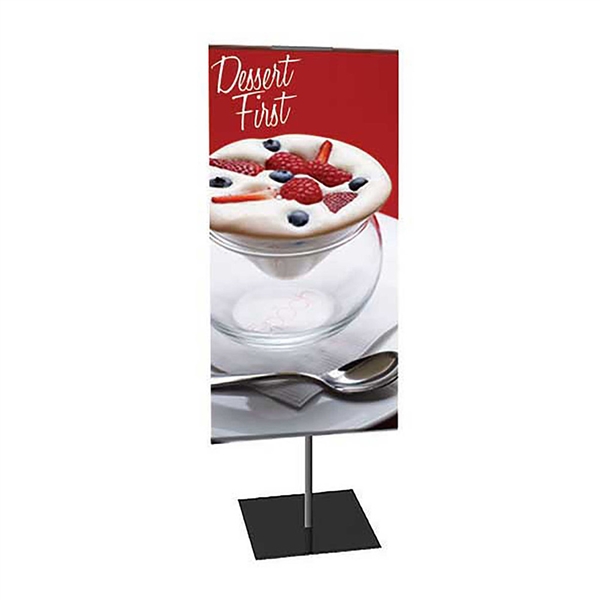 12in x 24in Classic Banner Stand Small Double-Sided Graphic Package. We offers a full line of trade show displays, pop up booths, banner stands, table top displays, banner stands, hanging banners, signs, molded shipping cases, counters and podiums.