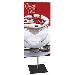 12in x 42in Classic Banner Stand Small Single-Sided Graphic Package. We offers a full line of trade show displays, pop up booths, banner stands, table top displays, banner stands, hanging banners, signs, molded shipping cases, counters and podiums.