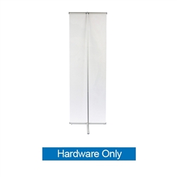 24in L Banner Stand Only. For maximum classic simplicity, the L banner stand is the preferred choice. This affordable, lightweight aluminum frame sets up easily in seconds for ultimate convenience.