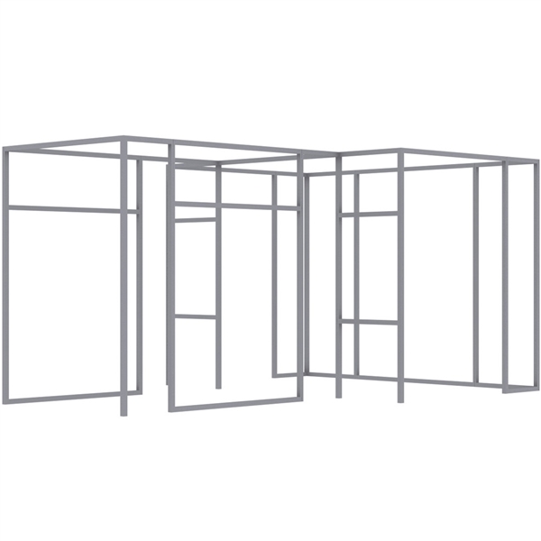 30ft x 20ft Cabo Tradeshow Booth D (Hardware Only) | Tension Fabric
