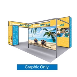 30ft x 20ft Cabo Tradeshow Booth F (Graphic Only) | Tension Fabric