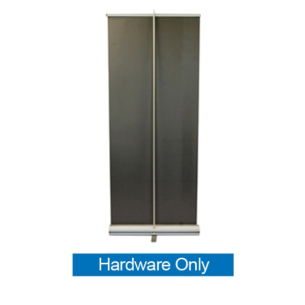 33.5in Portable Roll Up Banner Stand Hardware is the perfect banner stand for trade show events and conventions. The banner graphic pulls up and rolls down keeping your banner protected. The stand is an upgrade version of the Econo Roll.