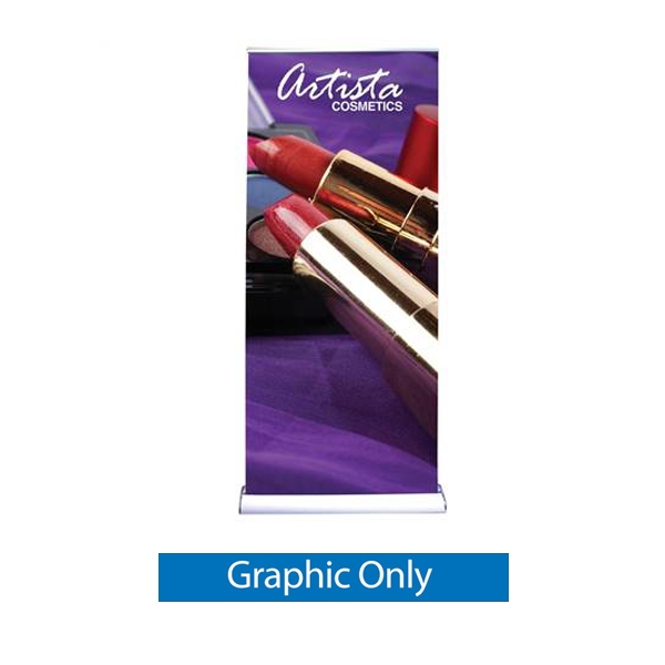 33.5in x 90in Contour Retractable Super Flat Banner (Graphic Only)