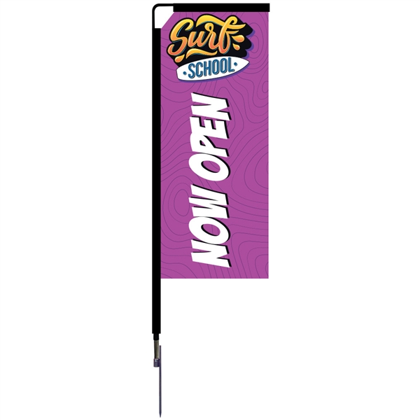 7ft Mamba Rectangle Medium Single-Sided Flag