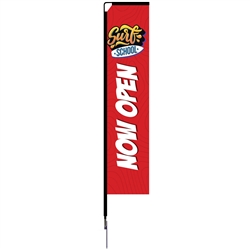 10ft Mamba Rectangle Large Single-Sided Flag