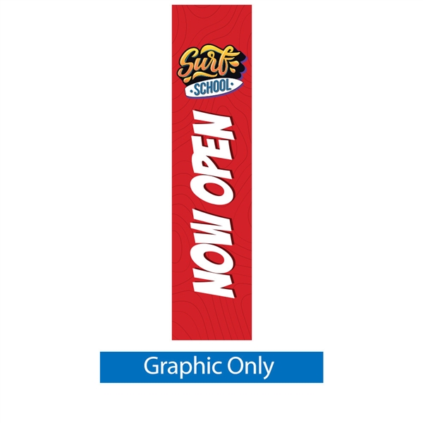 10ft Mamba Rectangle Large Flag Single-Sided Graphic Only