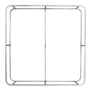 8ft x 8ft Wallbox Tension Fabric Display | Tubing Hardware Only