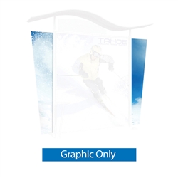 Tahoe Modular Displays Fabric Side Graphic without Hardware. Tahoe Modular Trade Show Displays are a terrific solution for your trade show exhibit needs. Tahoe Hybrid Displays are modular and can be added to from event to event.