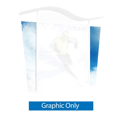 Tahoe Modular Displays Fabric Side Graphic without Hardware. Tahoe Modular Trade Show Displays are a terrific solution for your trade show exhibit needs. Tahoe Hybrid Displays are modular and can be added to from event to event.