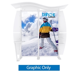 10ft Tahoe Twistlock W Modular Backwall Display Graphic Only. Twistlock Tahoe is a modular backwall display booth is fully customizable. Twistlock Tahoe Modular Display Portable System is available in number of configurations- perfect backwall display