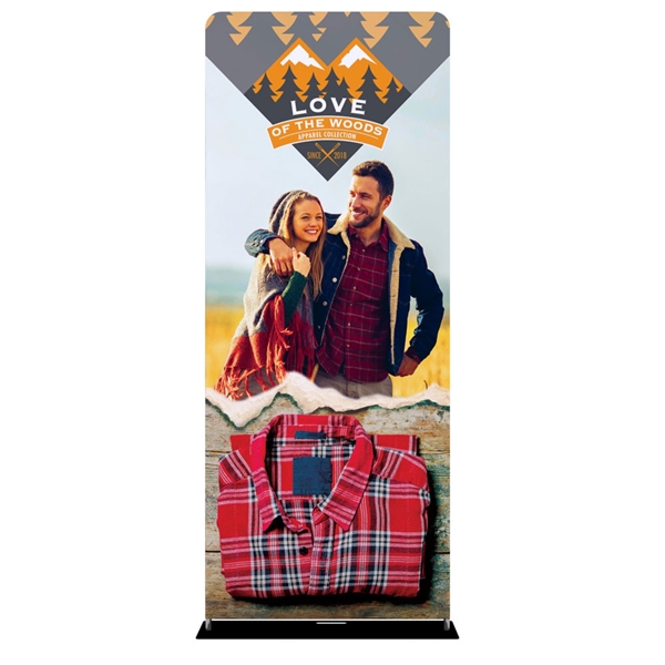 36in x 90in EZ Extend Tension Fabric Banner Stand | Double-Sided Pillowcase Graphic & Tube Frame