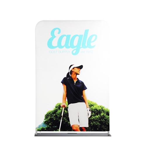 48in x 90in EZ Extend Tension Fabric Banner Stand | Single-Sided Pillowcase Graphic & Tube Frame