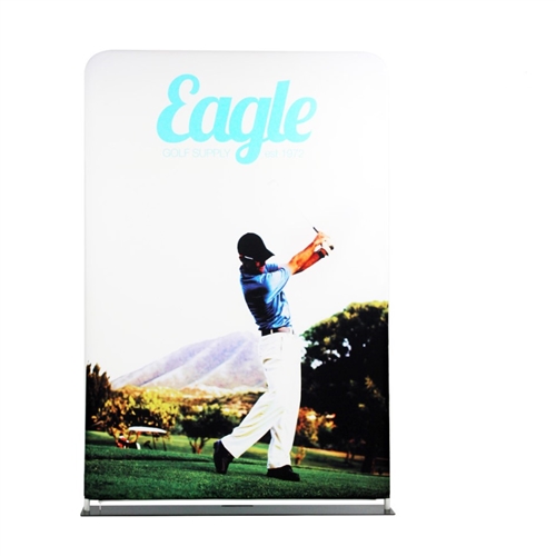 60in x 78in EZ Extend Tension Fabric Banner Stand | Single-Sided Pillowcase Graphic & Tube Frame