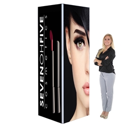 3ft x8ft Big Sky Tension Fabric Trade Show Tower Displays are an excellent way to communicate your message or logo in lobbies, showrooms, retail stores, shopping malls, airports, trade shows or any other venues.