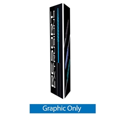 Replacement Graphic Only. 2ft x 8ft Big Sky Tension Fabric Trade Show Triangle Tower Displays are an excellent way to communicate your message or logo in lobbies, showrooms, retail stores, shopping malls, airports, trade shows or any other venues.