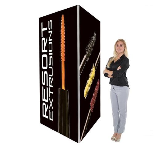 4ft x 10ft Big Sky Tension Fabric Trade Show Triangle Tower Displays Hardware Only are an excellent way to communicate your message or logo in lobbies, showrooms, retail stores, shopping malls, airports, trade shows or any other venues.