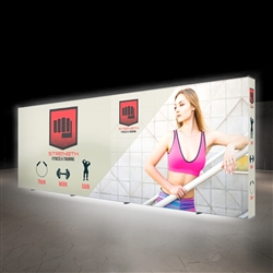 20ft x 7.5ft Lumiere Light Wall Backlit Configuration D Display | Double-Sided