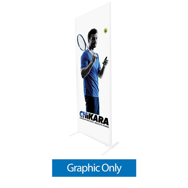 34in x 91in Econotube Tension Fabric Banner Stand (Double-Sided Graphic Only)