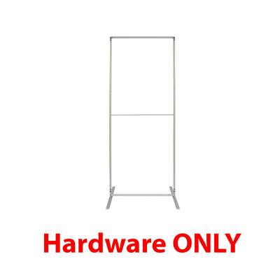 34in x 91in Econotube Tension Fabric Banner Stand (Hardware Only)